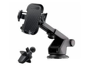 Callstel Support smartphone pour grille d'aération et ventouse avec bras extensible