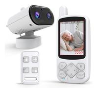 CallToU Moniteur pour personnes âgées avec caméra et audio, moniteur de bébé bidirectionnel pour personnes âgées, moniteur vidéo sans Wi-Fi pour personnes âgées, bouton d'appel pour personnes âgées à