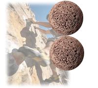 Callus Ball for Hand - Hand Grip Strengthener,Rock Climbing Grip Trainer,Anti-Sweat Grip Strengtheners,Moon Grip Ball Callus Rock for the Toughest Occasions (2PCSRed, L)