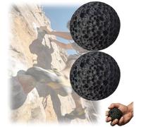 Callus Ball for Hand - Hand Grip Strengthener,Rock Climbing Grip Trainer,Anti-Sweat Grip Strengtheners,Moon Grip Ball Callus Rock for the Toughest Occasions (2PCSBlack, M)