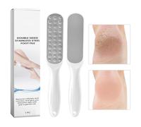 Callus De Tempête Droite - Pieds En Acier Inoxydable Rayures - Pieds En Acier Inoxydable Double En Acier Inoxydable Double Côté Pour Les Talons Cassés