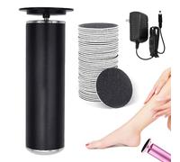 Callus Remover, Electric Foot Callus Remover with 60 Sheets,Professional Aluminum Callus Remover for Feet,Adjustable Speed (Black)
