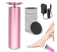 Callus Remover, Electric Foot Callus Remover with 60 Sheets,Professional Aluminum Callus Remover for Feet,Adjustable Speed (Pink)