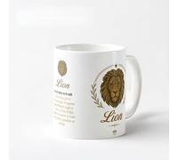 Callvin HOROSCUP - Version française - Mug Interactif Horoscope Quotidien | Tasse NFC | Cadeau Zodiaque - Lion - Made in France