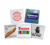 CALLVIN | Pack de 5 Préservatifs Cristal | Personnalisés Mesure ton Plaisir | Idée de Cadeau Drôle | Pour des Moments Amusants et Inoubliables | En Latex Fin et Résistant | Imprimé en France