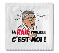 Callvin - Préservatif Amusant et Original à l'Unité - Édition Spéciale Politique et Satire - Cadeau Humoristique et Décalé - Design Créatif en Latex (Universel, la raie publique)