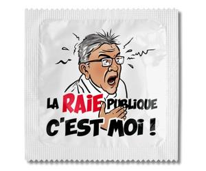 Callvin - Préservatif Amusant et Original à l'Unité - Édition Spéciale Politique et Satire - Cadeau Humoristique et Décalé - Design Créatif en Latex (Universel, la raie publique)