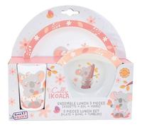 Cally Mimi Koala Ensemble Repas Incluant 1 Verre 220 Ml, 1 Assiette Et 1 Bol Micro-Ondables Pour Enfant