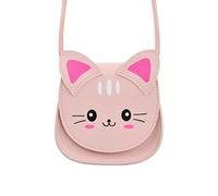 CALLYSONIC Joli sac à main pour fille, sac à bandoulière pour enfant, petit chat, sac messager, sac à bandoulière réglable pour cadeau fille 5 ans anniversaire, Rose, N, Moderne