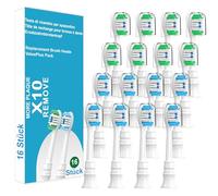 CallySonic Lot de 16 têtes de brosse à dents de rechange, compatibles avec Philips Sonicare 3100, 4100, 5300, 5500 - Soin ultime pour Diamond Protective Series - Blanc