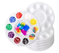 CALLYSONIC Lot de 7 palettes de mélange de peintures acryliques, palette humide, palette de rangement, palettes de mélange de couleurs, palette pour peinture DIY