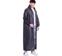 CALLYSONIC Poncho de pluie, pour homme et femme, sombre, réutilisable, imperméable, transparent, accessoire pour la randonnée, le cyclisme, le camping, les voyages, N, L