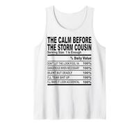 calm before the storm cousin nutrition fact cousin hommes femmes Débardeur