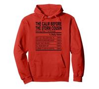 calm before the storm cousin nutrition fact cousin hommes femmes Sweat à Capuche