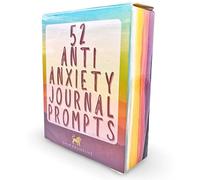 Calm Collective 52 cartes de journal anti-anxiété - Thérapie cognitivo-comportementale (TCC) invites de journal pour soulager le stress, les soins personnels, la gestion émotionnelle, la pleine