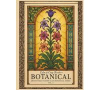 Calm & Cozy™ Botanical Vol. 3: Art Nouveau Stained Glass Botanical Series | 50 Original Floral Images | 8.5"x11" Size for Ease of Use