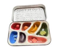 Calm Down Toys, Sensory Sorting Box, Handmade Lightweight Container, Travel-Friendly Organizer, Stress Relief Aid, Focus Enhancement Tool, Adult Relaxation Item for Promoting Mindfulness