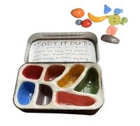 Calm Down Toys, Sensory Sorting Box, Handmade Lightweight Organizer, 1.97x2.36 inches, Stress Relief Activity, Focus Aid for Adults, Travel Work Break Quiet Evening Relaxation Use
