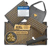 CALM ELEPHANT ORIGINAL MANDALA PRO XXL Tapis Acupression 5 Pièces - Coussins Cou & Lombaire, Tapis Pieds, Sac, Fonction Chauffante, 13.064 Pointes Extra-Intenses, Soulagement Stress & Douleur