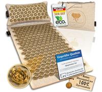 CALM ELEPHANT ORIGINAL XL Tapis Acupression PURE ECO et Coussin Ergonomique, Tapis Champ de Fleurs, Soulagement Dos, Cou & Épaules, Réflexologie, Anti-Stress, Méditation, fonction chauffante et sac