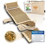 CALM ELEPHANT ORIGINAL XXL Tapis Acupression ULTIMATE 6 pcs avec Coussin Ergonomique, Coussin Lombaire & Jambes, Tapis Pieds, fonction chauffante et Sac - Soulage Dos, Cou & Épaules, Réduit le Stress