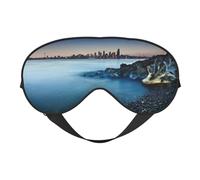 Calm Sea and Rocks Sleep Eye Mas Mise à jour Design Bloque la lumière Night Eye Blinder Hommes Femmes Shift Voyage Cadeaux