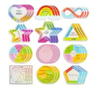 Calm Strips Anxiety Relief Adhesive Sensory Stickers, 36 Pcs - Safe Materials & Waterproof, Ideal for School, Offices