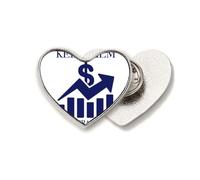 Calm Trading Trend My Art Deco Fashion Broche en métal en forme de cœur