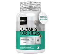 Calmant pour Chiens - 120 Gélules Naturelles Anti Stress Chien, Apaise Stress Anxiété Angoisse - Relaxation avec Ashwagandha, Passiflore, Vitamine B1, L-Taurine, Magnésium, Mélisse - sans Somnolence