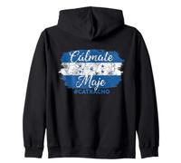 Calmate Maje Drapeau Honduras Vintage Catracho Sweat à Capuche