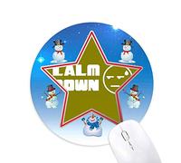 calme décision expression influence bonhomme de neige, tapis de souris série star mat