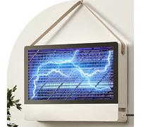 Calme Spectre Hybride Lampe Anti Moustique Interieur, Lampe Anti Mouche Interieur, Tue Mouche Electrique, Attrape Mouche, Piege a Mouche Blanc cassé, avec 2 Ampoules De Rechange