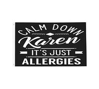 Calme-Toi Karen, Ce Ne Sont Que Des Allergies ! C'Est Drôle. Garden Flag Décoratif Drapeaux Solide Bannière Pour Cour Bar Pelouse 90X150Cm