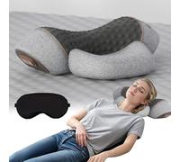 Calmeo Masseur Cervical, CalméO Original Masseur Cervical 3en1, Oreiller De Massage Cervical Chauffant Ergonomique En Mousse à MéMoire De Forme 2026 (Gris clair)