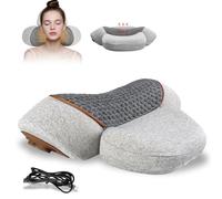 CalméO Original Masseur Dos et Cervicales 3en1, Chauffant Oreiller pour Es éPaules Et Le Dos, Massage Sans Fil Pour La Nuque Et Les éPaules (Gris)