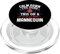 Calmez-Vous, J'Ai Fait Ça sur Un Mannequin - EMT Paramedic PopSockets PopGrip pour MagSafe