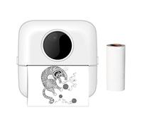 CalmGeek X5 Imprimante photo thermique de poche 200 dpi Imprimante de reçus sans fil pour plan de travail, mémo, étude, listes, journaux, impression compatible avec smartphone Android iOS