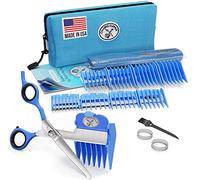 CALMING CLIPPER® Kit de coupe de cheveux silencieux et doux pour enfants autistes et sensibles sensoriels, pour gauchers, cape de barbier incluse, 20 pièces