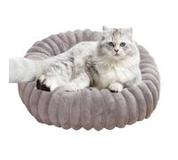 Calming Donut Dog Bed, Plush Dog Bed, Soft Cat Bed, Anti-Slip Dog Couch, Washable Pet Bed, Plush Pet Bed, Round Cat Bed, Anti-Slip Round Cat Couch Washable Pet Beds for Small Dogs & Indoor Dogs