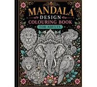 Calming Mandala Coloring Book for Adults: Relaxing Floral & Mandala Animal Design Patterns for Stress Relief and Mindfulness Size 8.5 x 11 with 50 designs
