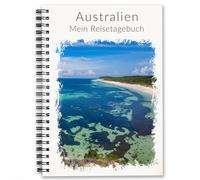 Calmondo Carnet de voyage Australie - Journal interactif - Planificateur de voyage - Cadeau de voyage personnalisé pour le travail et les voyages, les semestres à l'étranger et bien plus encore