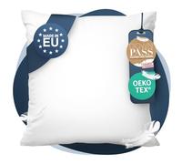 CALMONT Oreiller en Duvet à 3 Chambres 80 x 80 I Moelleux et adapté aux Personnes allergiques I Oreiller Durable et Respirant (80 x 80 cm)