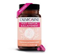 Calmosine Post-Partum Allaitement - Complément Alimentaire - 60 Gélules - Vitamines C, Magnesium, Oméga 3 - Fabriqué en France