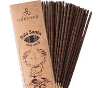 CALMVEDA Encens de Palo Santo Bois - for Protection Energétique (24+ Batonnets) Véritable Résine Pérou Bursera Graveolens, Encens Naturel épais | Kit Rituel Nettoyage Spirituel Yoga (24+ Pièces)