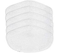 Calonia Paquet de 5 lavettes Transparentes pour Polti Vaporetto PAEU0332, Smart 120, Smart 35_Mop, Smart 40_Mop, Smart 100, SV400_Hygiene, SV420_Frescovapor, SV440_Double. Blanc BP06-01 18_x_31_cm