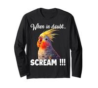 Calopsitte drôle T, mème drôle pour Les Amoureux des Oiseaux Manche Longue