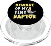 Calopsitte méfiez-Vous de Mon Petit Raptor Cockatiel PopSockets PopGrip pour MagSafe