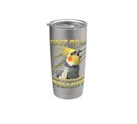 Calopsitte Oiseau Humour Calopsitte Perroquet Calopsitte Gobelet isotherme en acier inoxydable double paroi
