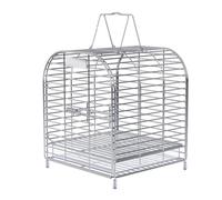 Calopsittes Cage à Oiseaux Portable en Acier Inoxydable for Animaux de Compagnie, idéale for Transporter des perroquets, moineaux, canaris(Petit)