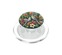 Calopsittes, Oiseaux tropicaux, Fleurs, héliconia PopSockets PopGrip pour MagSafe